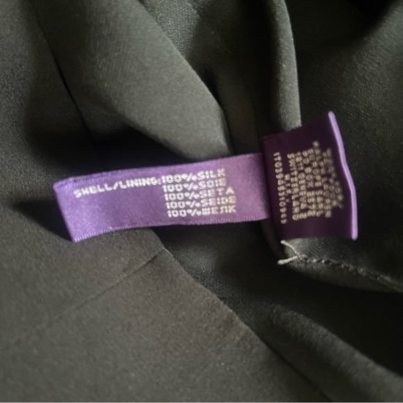 Ralph Lauren Collection Purple Label Black Dress Size 8 - Picture 8 of 9